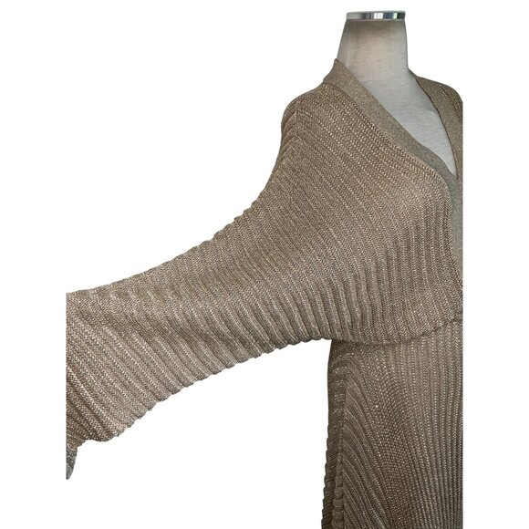 Alexis Heida Dress in Gold Natural XSmall New Womens Long Knit Sweater Maxi - Picture 8 of 15